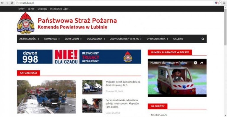 Strażacy rozwijają się w internecie