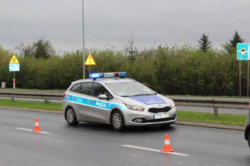 Brawurowy pościg i kolizja