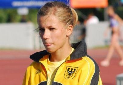 Marta Knull na podium
