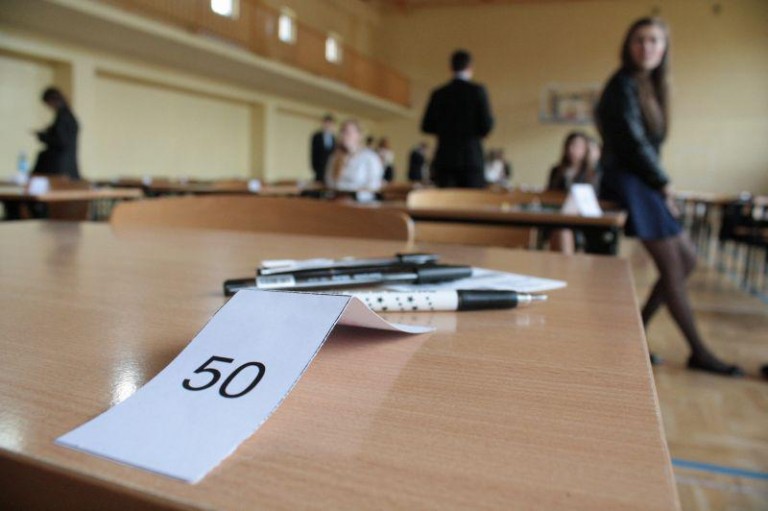 Trzecioklasiści piszą testy