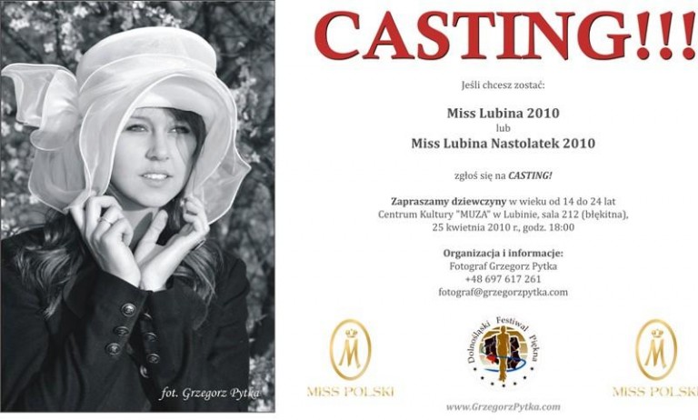 Przyjdź na casting, zostań miss Lubina