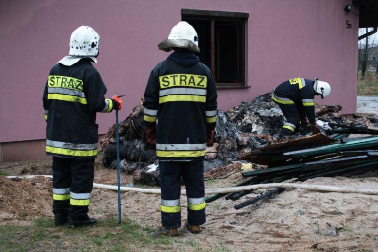 Pożar domu w Tymowej