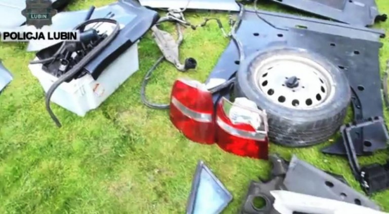 W dwóch dziuplach części z 14 aut