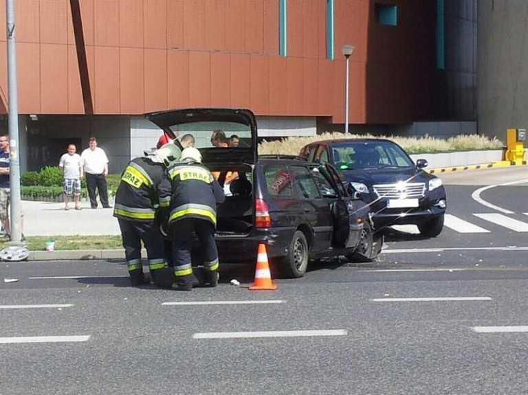Zderzenie pod galerią