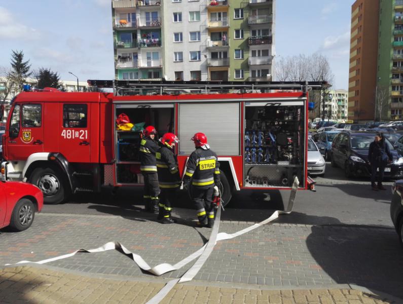 Szybka reakcja strażaków na Orlej