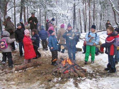 Zabawa na śniegu (DŹWIĘK)