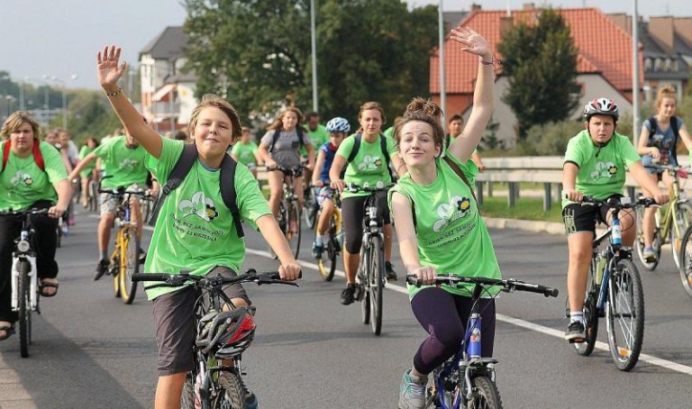 Niezwykły przejazd przez Lubin