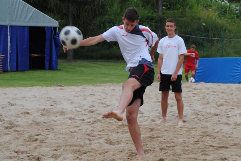 Plażowe rozgrywki z gościem specjalnym