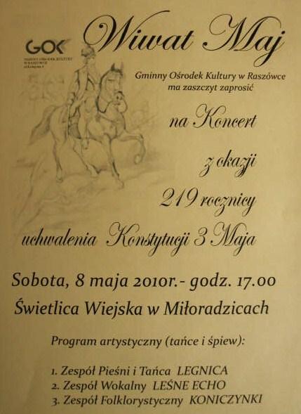 Patriotyczny koncert w Miłoradzicach