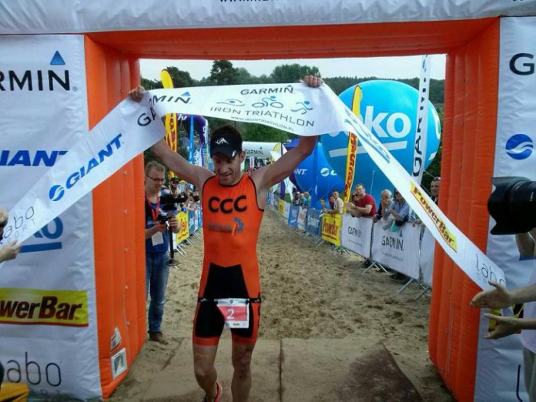 Marcin Ławicki na podium