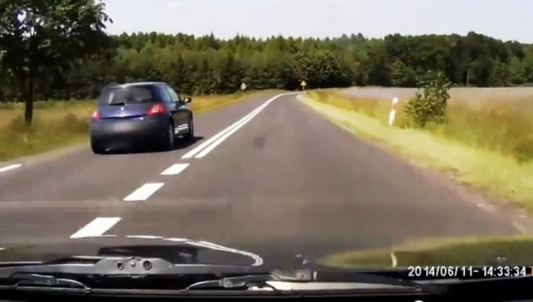 Nagrał go inny kierowca