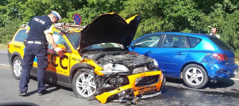 Dwa wypadki, siedmioro poszkodowanych