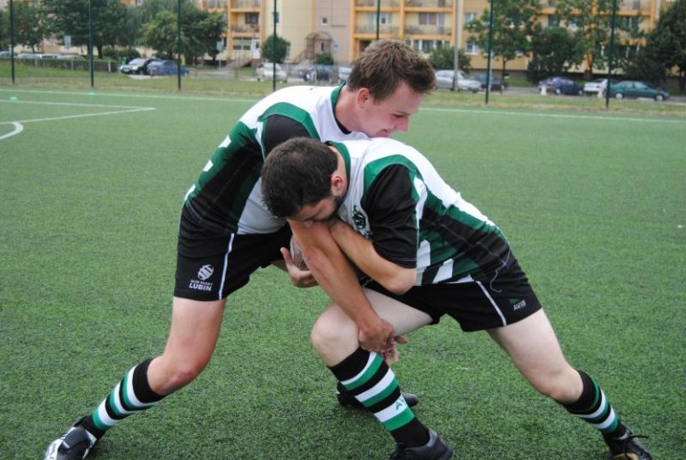 Rugbyści w Szklarach Dolnych