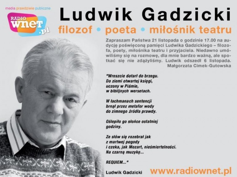 Radio Wnet o Ludwiku Gadzickim