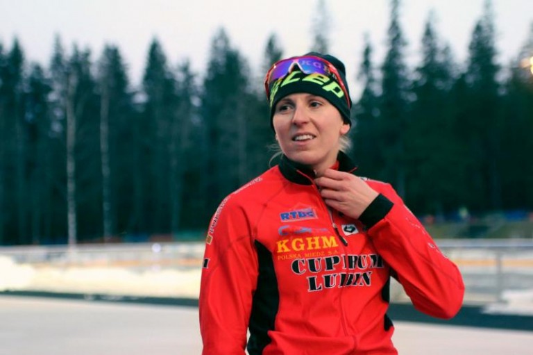 Łyżwiarze na podium