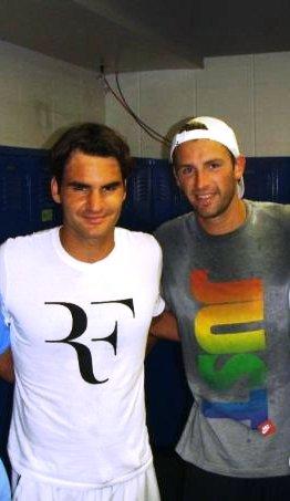 Kubot trenował z Federerem