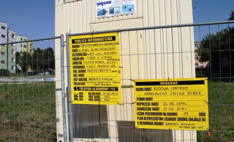 Rynek to już plac budowy