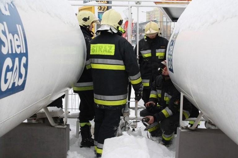 Gaz w centrum miasta