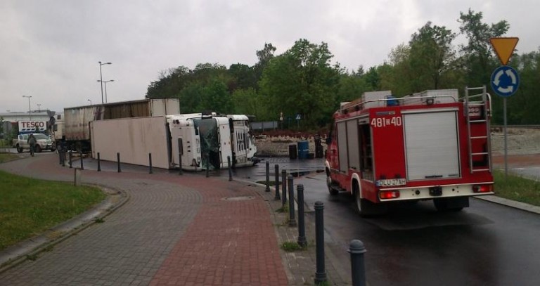 Nie wyrobił na rondzie