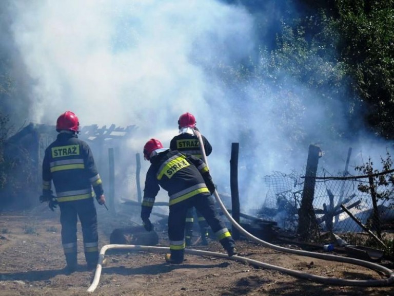 Pożar w Składowicach
