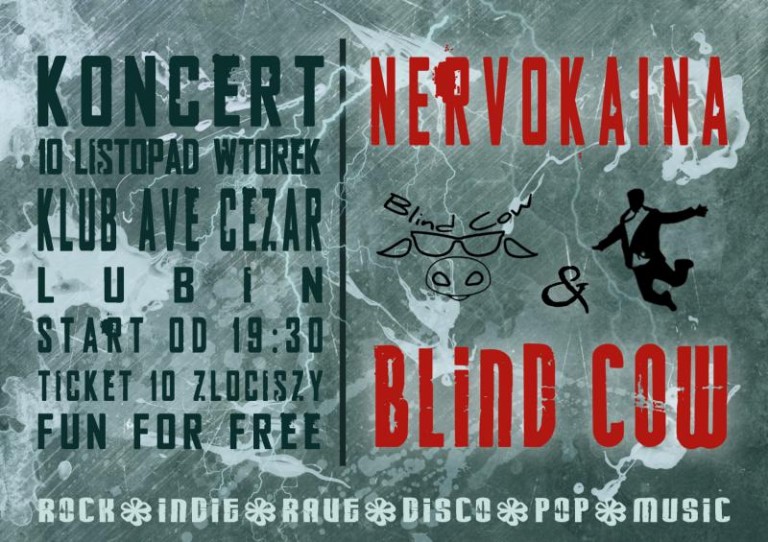 Nervokaina i Blind Cow w Ave Cezar