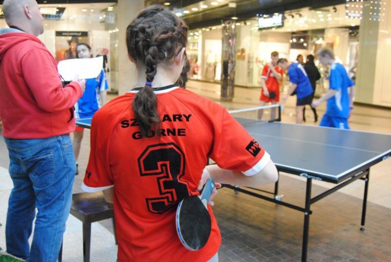 Tenis stołowy w galerii