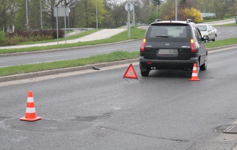 Potrącenie przy wiadukcie