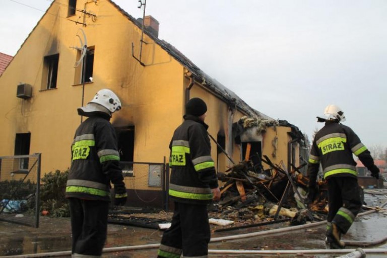 Spłonął dom w Siedlcach