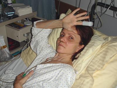 Renata oddycha samodzielnie