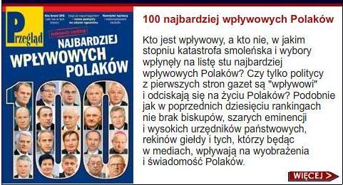 Wpływowy Schetyna, Wirth poza rankingiem