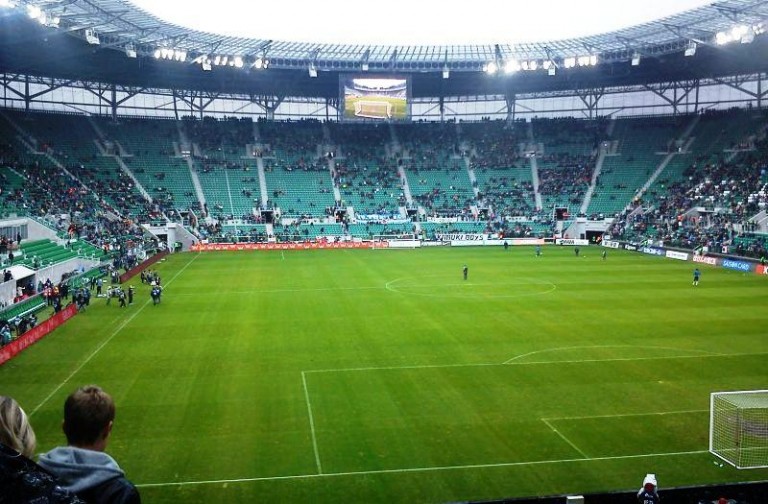 Lubińsko-wrocławska zadyma na stadionie