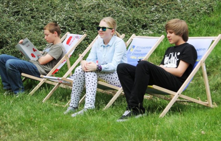 Leżaki hitem w parku