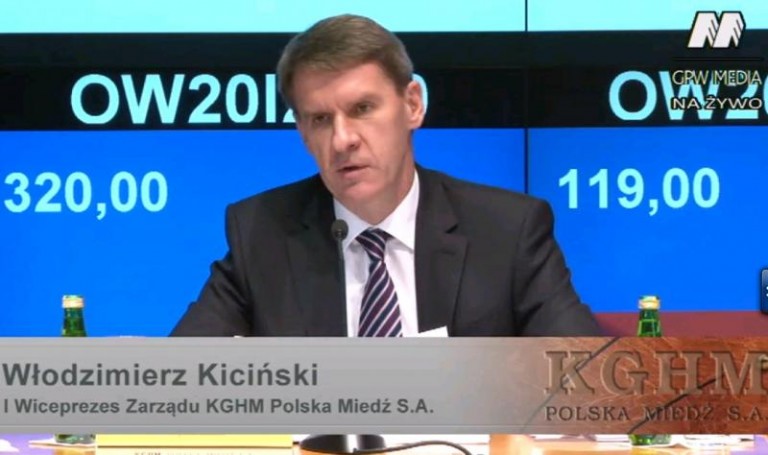 Dzisiaj płaci KGHM