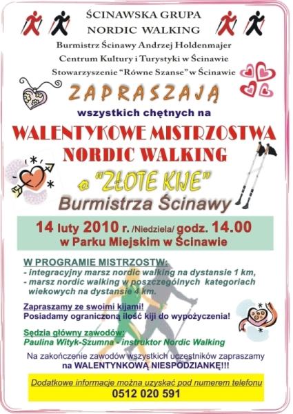 Mistrzostwa nordic walking w Ścinawie