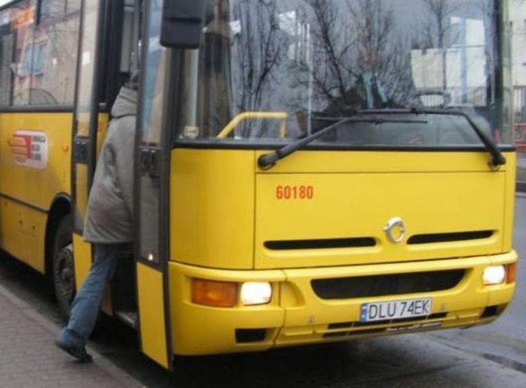 Podziękowania dla kierowcy autobusu