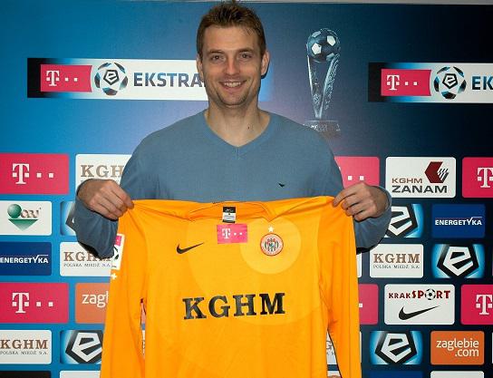 Silvio Rodić między słupkami Zagłębia