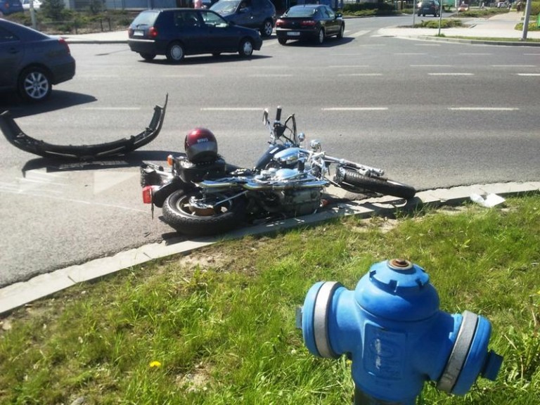 Toyota najechała na yamahę