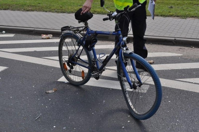 Rowerzysta zginął na miejscu