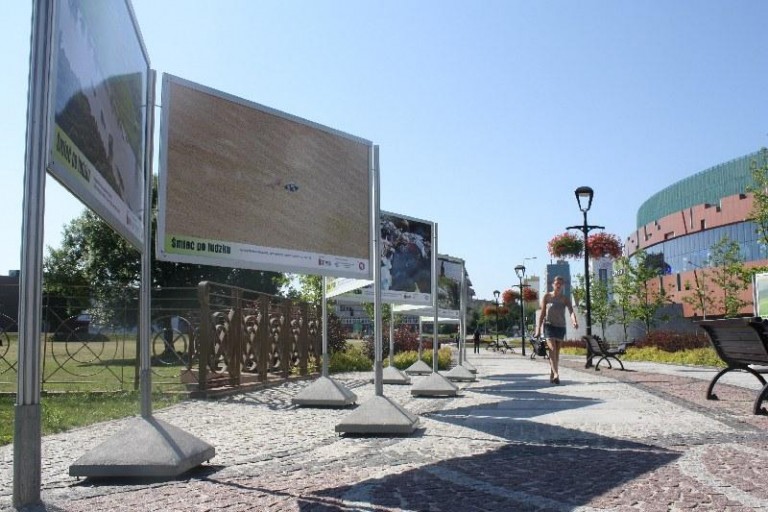 Śmieci w centrum miasta