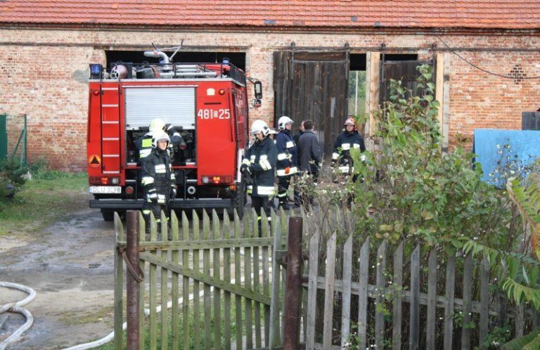 Pożar domu w Pieszkowie