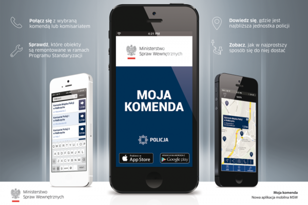 Aplikacja „Moja Komenda” ułatwi kontakt z policją