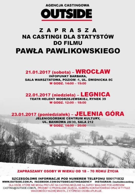 plakat casting