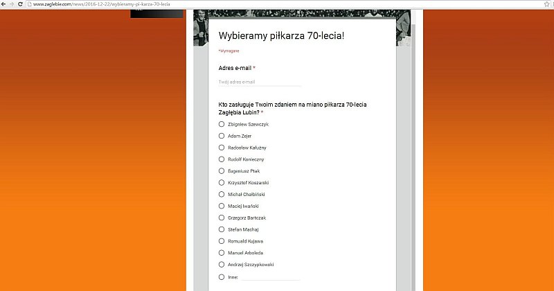 Piłkarz 70-lecia? Klub odpowiada kibicom