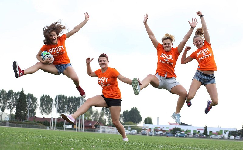 Wielkie piknikowanie z kobiecym rugby