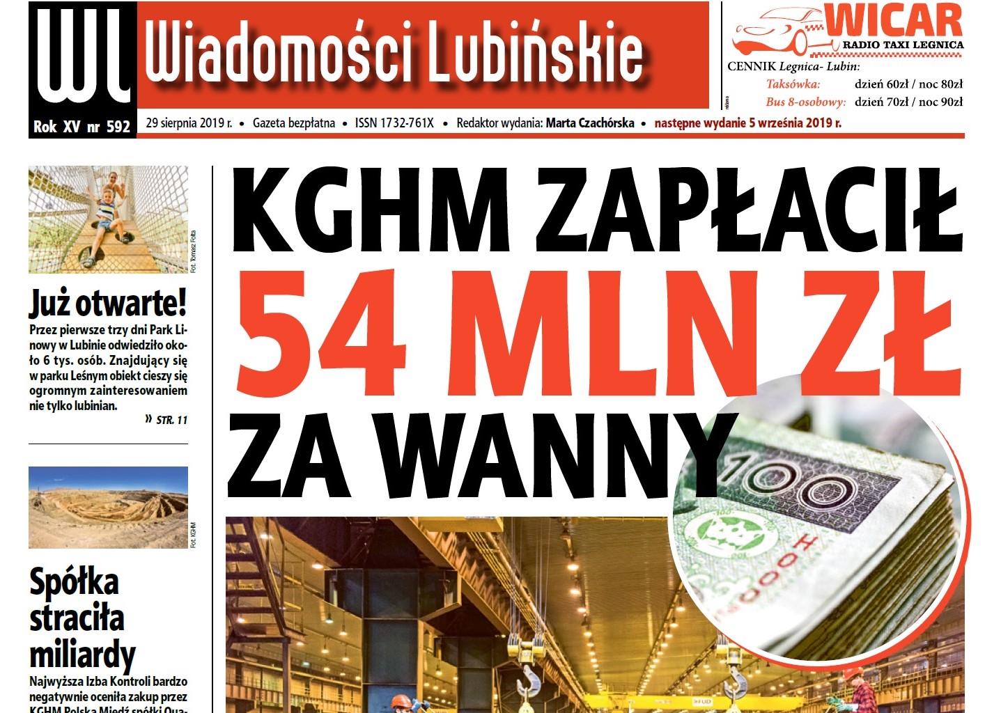 „Wiadomości Lubińskie” już w czwartek