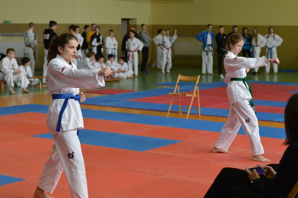 Sześć medali szkoły walki taekwon-do