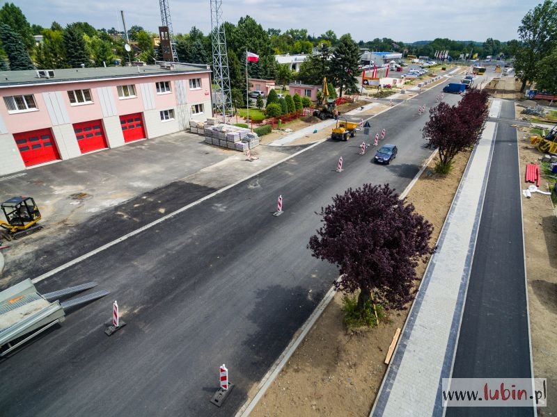 Ścinawska na finiszu – trwa remont głównej drogi Lubina