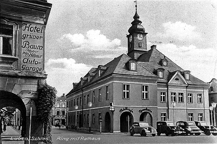 Lubiński ratusz z czasów II wojny światowej i nie tylko