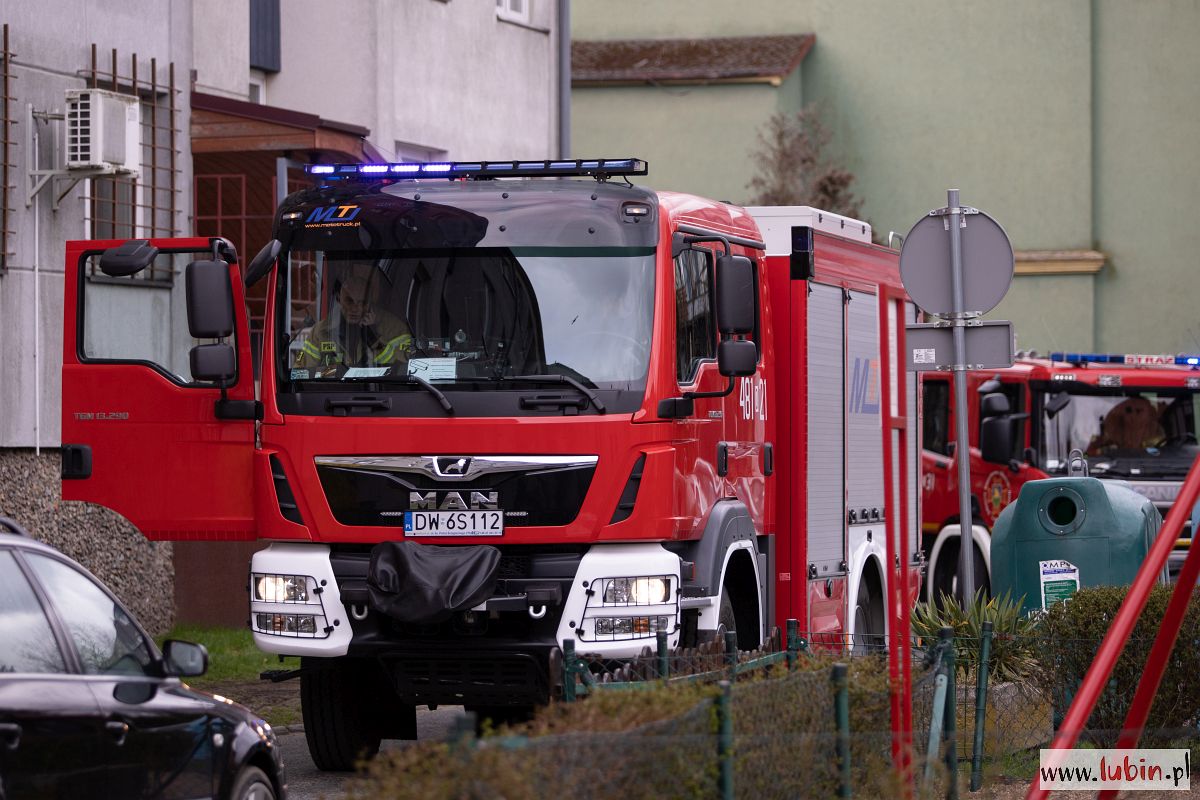 Pożar w piwnicy przy ulicy Odrodzenia