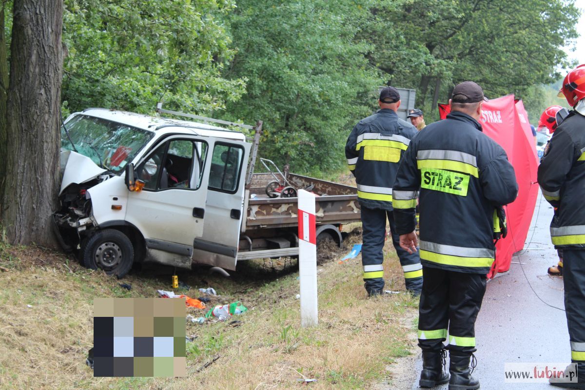 Samochód uderzył w drzewo, nie żyje jedna osoba